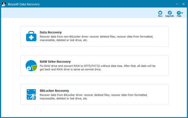 iBoysoft Data Recovery main interface