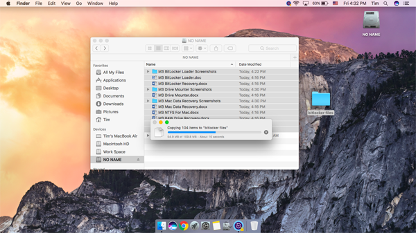 open BitLocker drive on Mac