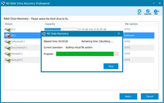 Recover RAW partition