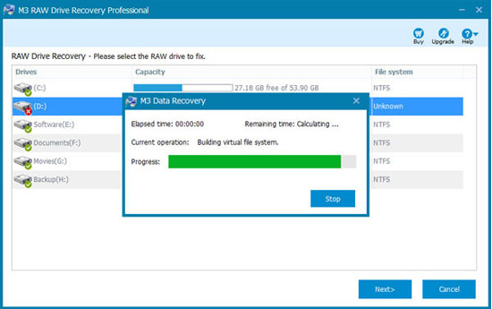 solve NTFS partition reporting/shows/displays as RAW