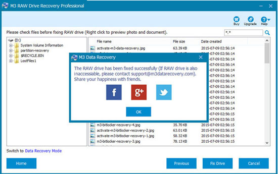 solve NTFS partition reporting/shows/displays as RAW