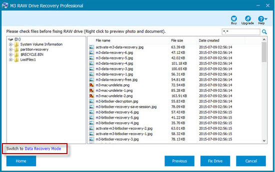 M3 RAW Drive Recovery