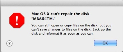 Unable to unmount volume for repair on mac