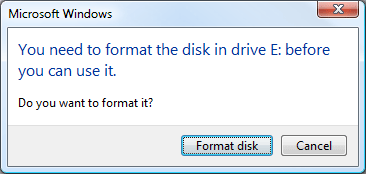 USB drive not formatted and recover data from USB drive