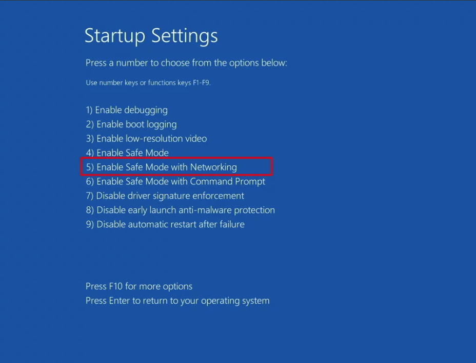 Windows 11/10 safe mode