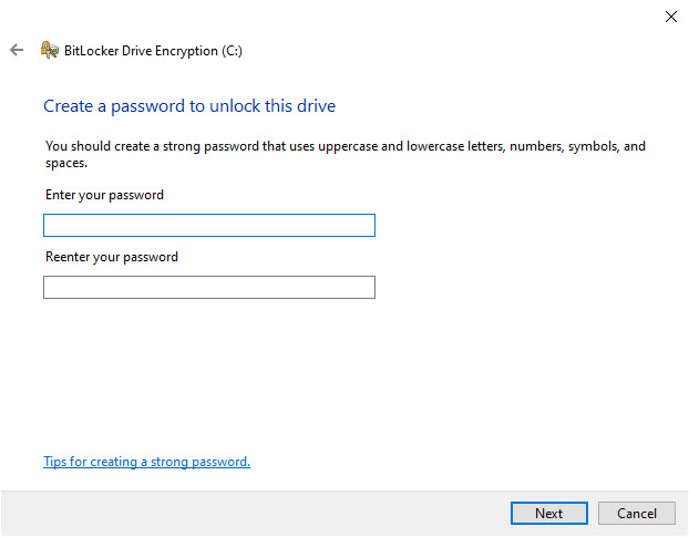 Create a password