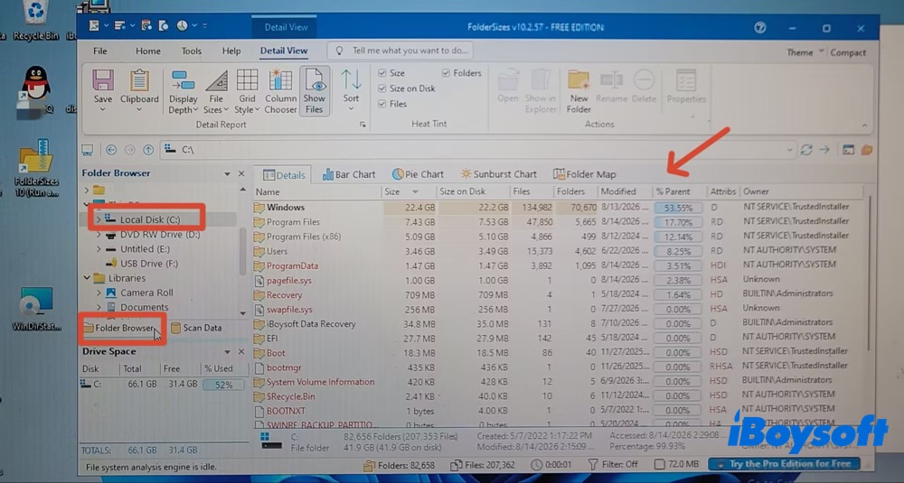 C drive details