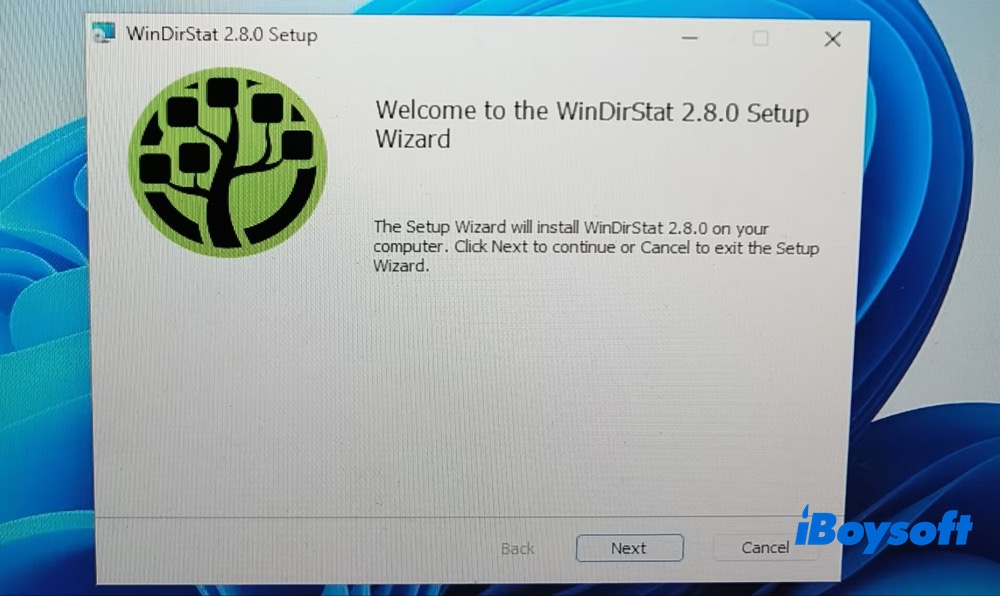 WinDirStat setup