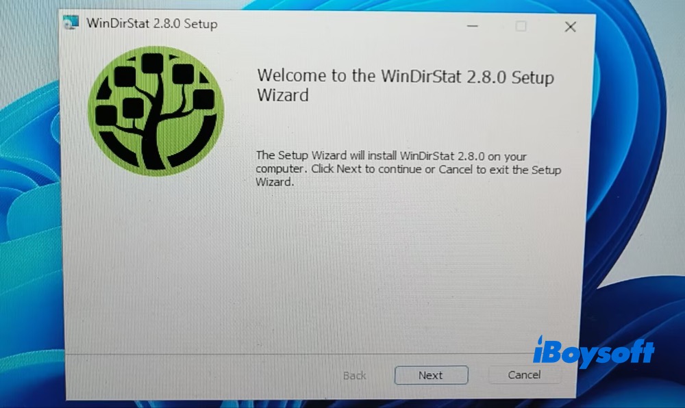 WinDirStat Version 2.8 setup