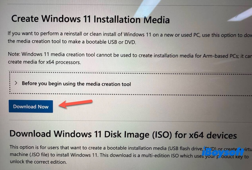 create Windows 11 installer with Microsoft