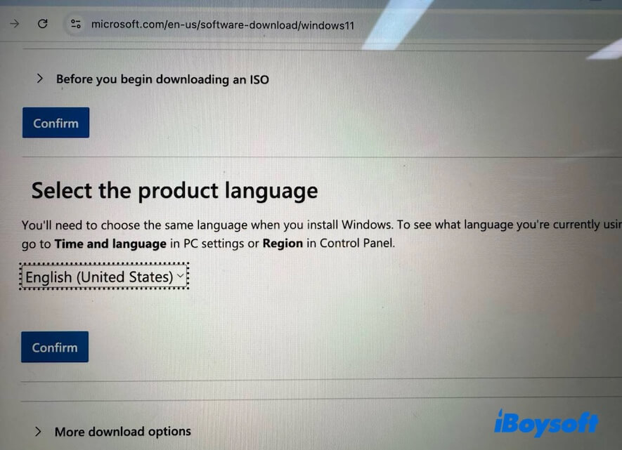select a language for Windows 11